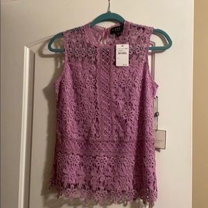 Violet Lace Shell by Laundry (Shelli Segal)